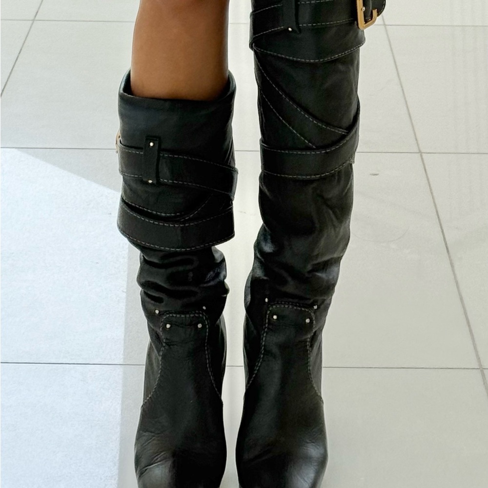 CHLOE Knee High Black Boots - Picture 10 of 11